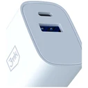 3MK FlowPower USB-A + USB-C 30W PD 3.0 QC4+ Wall Charger White
