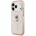 Karl Lagerfeld IML Choupette Sketch Logo MagSafe Apple iPhone 17 Pro pink