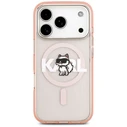 Karl Lagerfeld IML Choupette Sketch Logo MagSafe Apple iPhone 17 Pro pink