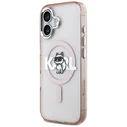Karl Lagerfeld IML Choupette Sketch Logo MagSafe Apple iPhone 17 pink