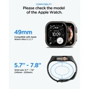 Spigen Liquid Air Pro & Tempered Glass Apple Watch Ultra 1 / 2 / 3 49mm Black