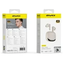 AWEI TA19 ANC Wireless In-Ear Headphones Bluetooth 6.0 TWS + Docking Station Beige