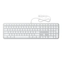 Satechi Slim LX3 Wired USB-A Keyboard with Numeric Layout, USB-C, and Mac/Windows Mode Switch (silver)
