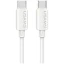 USAMS U98 30W 3A Silicone Fast Charging USB-C / Lightning Cable White
