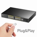 Network Switch Cudy Fs1018ps1 16xfe Poe+ 200w 1xsfp