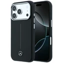 Mercedes Leather Semi Wrap Iconic Line MagSafe Apple iPhone 17 Pro black