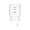 Tech-Protect NCA65W-GAN USB-A, USB-C Network Charger PD 65W / QC3.0 White