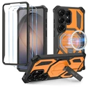 Tech-Protect MagBlast MagSafe + Glass Samsung Galaxy S26 Ultra Black/orange [2 PACK]