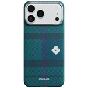PITAKA Flora in Grid Edge Apple iPhone 17 Pro Max forest dawn