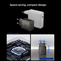 Spigen EE472EU-GAN Essential 2xUSB-C Network Charger 47W Gunmetal