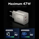 Spigen EE472EU-GAN Essential 2xUSB-C Network Charger 47W Natural Titanium