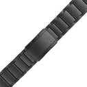 FIXED Titanium bracelet/strap for Garmin QuickFit 22mm, Black