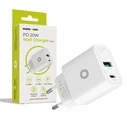 Φορτιστής Τοίχου Mobile Origin PD20W MO12 λευκό (1x USB-A + 1x USB-C)