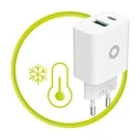 Φορτιστής Τοίχου Mobile Origin PD20W MO12 λευκό (1x USB-A + 1x USB-C)