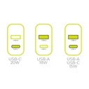 Φορτιστής Τοίχου Mobile Origin PD20W MO12 λευκό (1x USB-A + 1x USB-C)