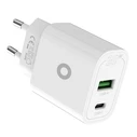 Φορτιστής Τοίχου Mobile Origin PD20W MO12 λευκό (1x USB-A + 1x USB-C)