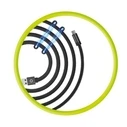 Mobile Origin Μαγνητικό Καλώδιο USB-A σε USB-C 1 m Μαύρο