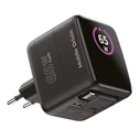 Φορτιστής Mobile Origin 65W GaN PW3 με καλώδιο USB-C 65cm + USB-A