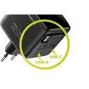 Φορτιστής Mobile Origin 65W GaN PW3 με καλώδιο USB-C 65cm + USB-A