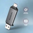 Card Reader Axagon Cre-Dac Usb Sd/Microsd Usba+