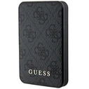 Powerbank Guess GUPB5LP4GEGK 5000mAh 15W 4G Leather Metal Logo black