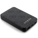 Powerbank Guess GUPB5LP4GEGK 5000mAh 15W 4G Leather Metal Logo black