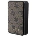 Powerbank Guess GUPB10DP4GEGW 10000mAh 18W 4G Leather Metal Logo brown