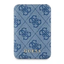Induction Powerbank Guess GUPB5FP4EMGB 5000mAh 15W 4G Leather Metal Logo MagSafe blue