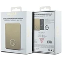 Induction Powerbank Guess GUPBM5AL4DMD 5000mAh 15W MagSafe 4G Strassed Metal Logo gold