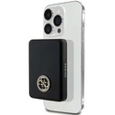 Induction Powerbank Guess GUPBM5AL4DMK 5000mAh 15W MagSafe 4G Strassed Metal Logo black
