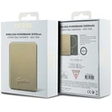 Induction Powerbank Guess GUPBM5ALGSGD 5000mAh 15W MagSafe Metal Script Logo gold