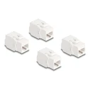 Keystone Module Delock 86051, Rj45 Σε Lsa, Cat.6A Utp, Λευκό, 4Τμχ