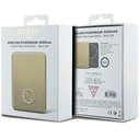 Induction Powerbank Guess GUPBM3AL4DMD 3000mAh 5W MagSafe 4G Strassed Metal Logo gold