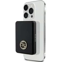 Induction Powerbank Guess GUPBM3AL4DMK 3000mAh 5W MagSafe 4G Strassed Metal Logo black