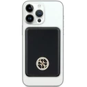 Induction Powerbank Guess GUPBM3AL4DMK 3000mAh 5W MagSafe 4G Strassed Metal Logo black