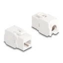 Keystone Module Delock 86051, Rj45 Σε Lsa, Cat.6A Utp, Λευκό, 4Τμχ