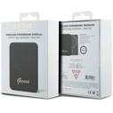 Induction Powerbank Guess GUPBM3ALGSGK 3000mAh 5W MagSafe Metal Script Logo black