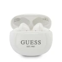 Wireless in-ear headphones Guess GUTWS1CWHTWS + docking station white