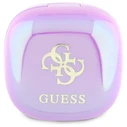 Wireless TWS in-ear headphones Guess GUTWSJ144ESU + docking station Iridescent 4G Printed Logo purple