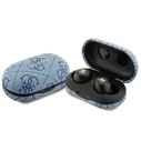Wireless TWS in-ear headphones Guess GUTWSP4EGB + docking station ENC 4G Metal blue