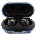 Wireless TWS in-ear headphones Guess GUTWSP4EGB + docking station ENC 4G Metal blue