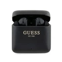 Wireless TWS in-ear headphones Guess GUTWSSU20ALEGK + docking station Printed Logo black