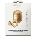 Wireless TWS in-ear headphones Guess GUTWST82TRD TWS + docking station Triangle Logo gold