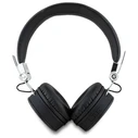 Wireless over-ear headphones Guess ENC GUBH70PGTSPSK Grained Classic Round Shape black