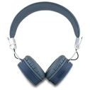 Wireless over-ear headphones Guess ENC GUBH70PGTSPSB Grained Classic Round Shape blue
