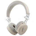 Wireless over-ear headphones Guess ENC GUBH70PGTSPSE Grained Classic Round Shape beige