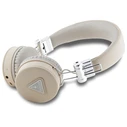 Wireless over-ear headphones Guess ENC GUBH70PGTSPSE Grained Classic Round Shape beige