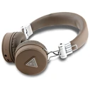 Wireless over-ear headphones Guess ENC GUBH70PGTSPSW Grained Classic Round Shape brown