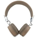 Wireless over-ear headphones Guess ENC GUBH70PGTSPSW Grained Classic Round Shape brown