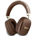 Wireless over-ear headphones Guess GUBHK1GCTCSW Gcube Metallic Script Logo brown